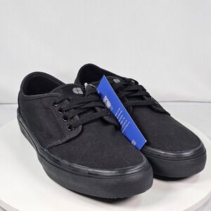 Shoes For Crews Merlin Black Canvas Unisex Slip‎ Resistant Work Shoes Women 6.5